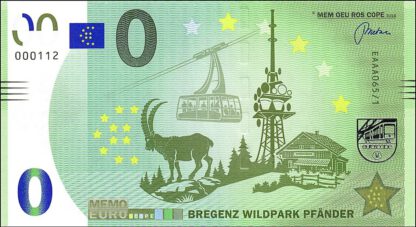 0 Euro bankbiljet Oostenrijk 2018 UNC