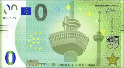 0 Euro bankbiljet Nederland 2019 UNC