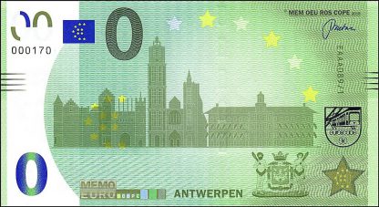 O Euro bankbiljet UNC 2018 Belgie