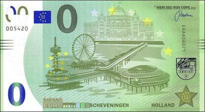 0 Euro bankbiljet 2018 UNC Nederland