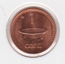 Fiji 1 cent 1990 UNC
