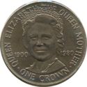 Eiland Man 1 Crown 1980 UNC