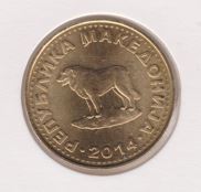 Macedonië 1 Dinar 2014 UNC
