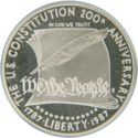 Amerika 1 Dollar 1987 Proef