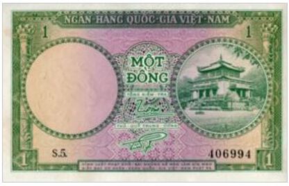 Zuid Vietnam 1 Dong 1956 UNC