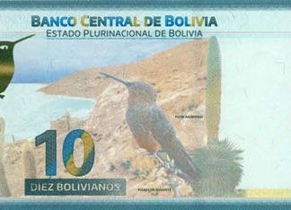 10 Bolivianos 2018 UNC