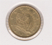 Cyprus 10 Cent 2015 UNC