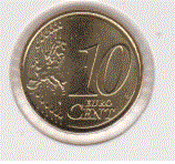 Cyprus 10 Cent 2021 UNC