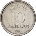 Brazilië 10 Centavos 1986 UNC