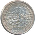 Cuba 10 Centavos 1952 UNC