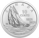 Canada 10 Cent 2021 UNC