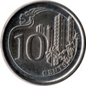 Singapore 10 Cent 2022 UNC