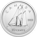 Canada 10 Cent 2023 UNC Charles