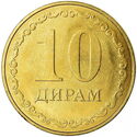 Tajikistan 10 Dinars 2020 UNC