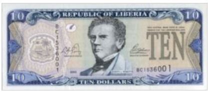 Liberia 10 Dollar 2003 UNC