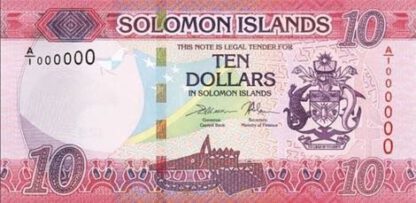 Soloman Island 10 dollar 2017 UNC