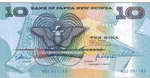 Papua Nieuw Guinea 10 Kina 1988 P 9a