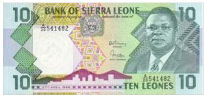 Sierra Leone 10 Leones 1988 UNC