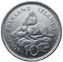 Falkland Island 10 Pence 2004 UNC