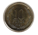 Chili 10 Peso 2021 UNC