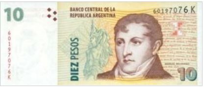 Argentina 10 Pesos N.D UNC