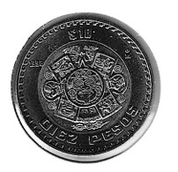 Mexico 10 Peso 1998 UNC