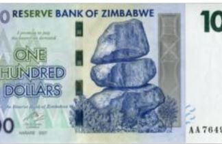 Zimbabwe 100 Dollar 2007 UNC