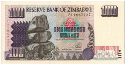 Zimbabwe 100 Dollar 1995 UNC