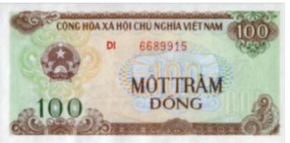Vietnam 100 Dong 1991 UNC