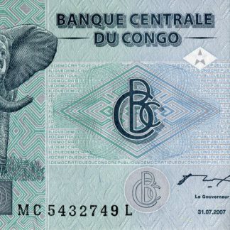 Rep du Congo 100 Frank 2007 UNC