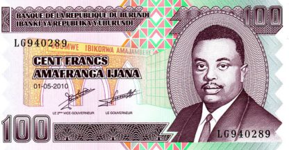 Burundi 100 Frank 2011 UNC