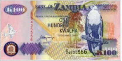 Zambia 100 Kwacha 1992 UNC
