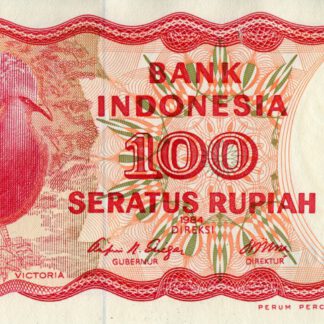 Indonesie 100 Rupees 1984
