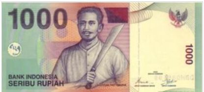 Indonesie 1000 Rupees 2007 UNC