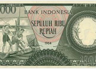 Indonesie 1000 Rupees 1964 XF