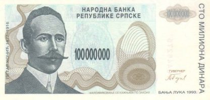 Bosnie herzegovina 10.000.0000 Dinara 1993 UNC