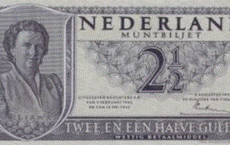 Nederland 2 1/2 Gulden 1949 UNC