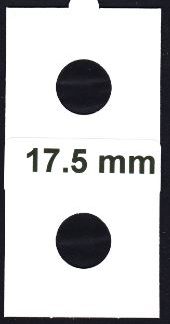 25 stuks Muntenhouders Zelfklevend 17.5 mm