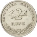 Kroatie 2 Kune 1993 UNC