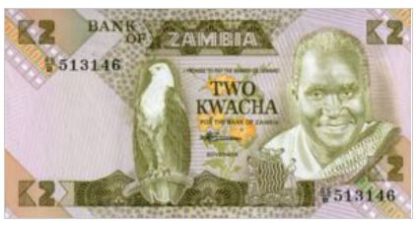 Zambia 2 Kwacha 1988 UNC
