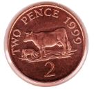 Guernsey 2 Pence 1999 UNC