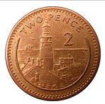 Gibraltar 2 Pence 2003 UNC