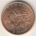 Tonga 2 Senti 2002 UNC
