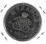 Monaco 2 Frank 1982 UNC