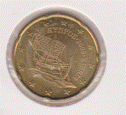 Cyprus 20 cent 2009 UNC