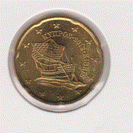 Cyprus 20 cent 2012 UNC