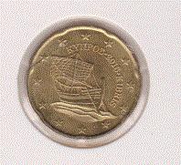 Cyprus 20 cent 2016 UNC