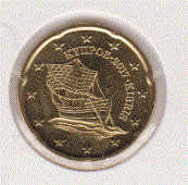 Cyprus 20 cent 2017 UNC