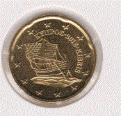 Cyprus 20 cent 2018 UNC