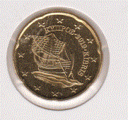 Cyprus 20 cent 2019 UNC